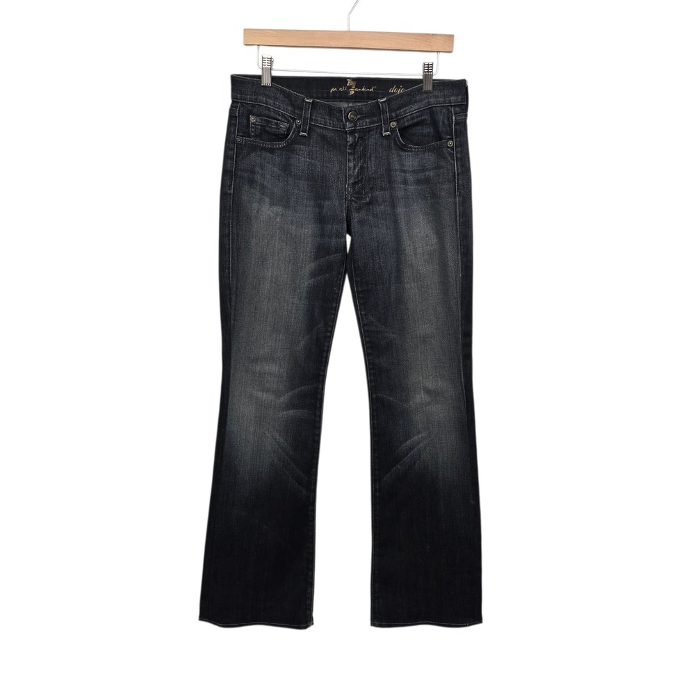 7 For All Mankind‎ Dojo Dark Wash Flare Jeans Womens Size 29 Y2K 90s Streetwear
